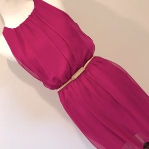 Forever 21 Sheer High Low Mini Maxi Dress